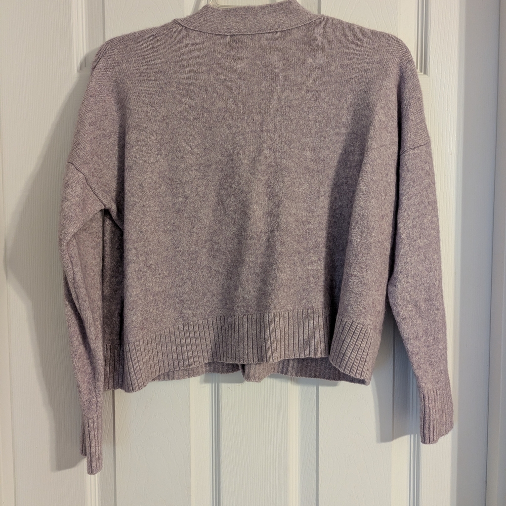 Madewell Dusty Lilac Cardigan Sweater - Small - Picture 4 of 4